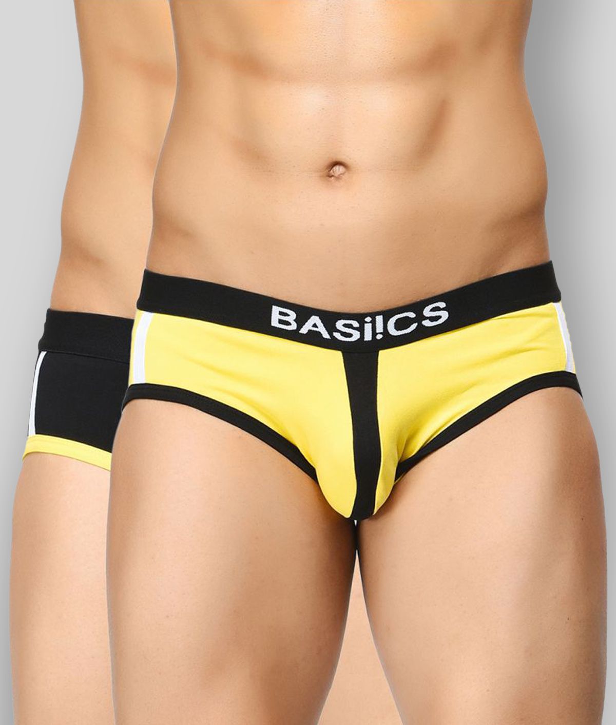    			BASIICS By La Intimo - Multicolor Cotton Men's Briefs ( Pack of 2 )