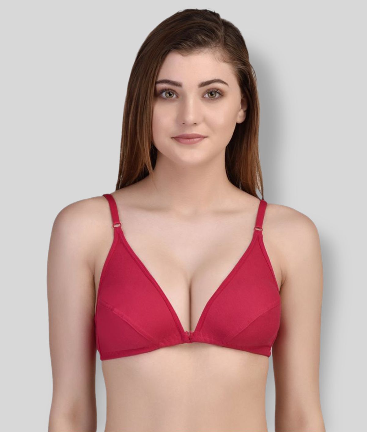     			Desiprime - Pink Cotton Blend Non - Padded Women's Everyday Bra ( Pack of 1 )