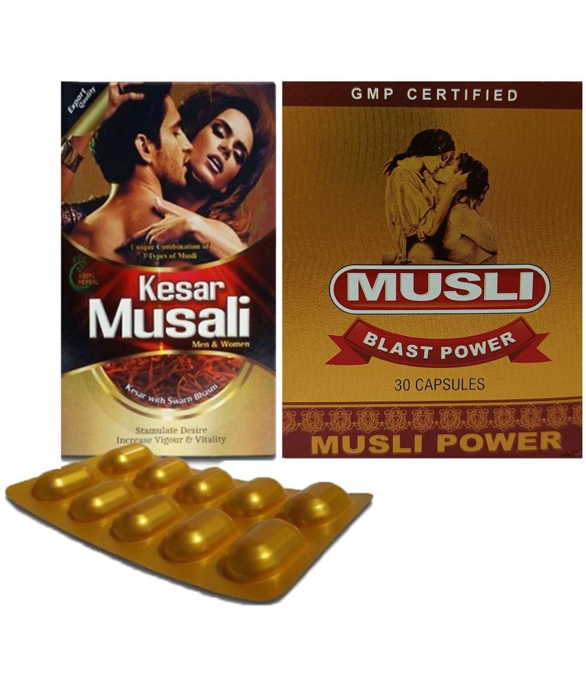     			Combo of Dr. Chopra Kesar Musali Ayurvedic Capsule  &  Musli Blast Power Capsule 30 no.s