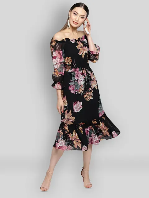 Midi dress outlet snapdeal