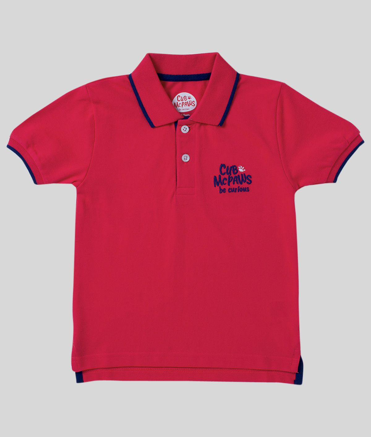 Cub Mcpaws - Red Cotton Boy's Polo T-Shirt ( Pack of 1 )
