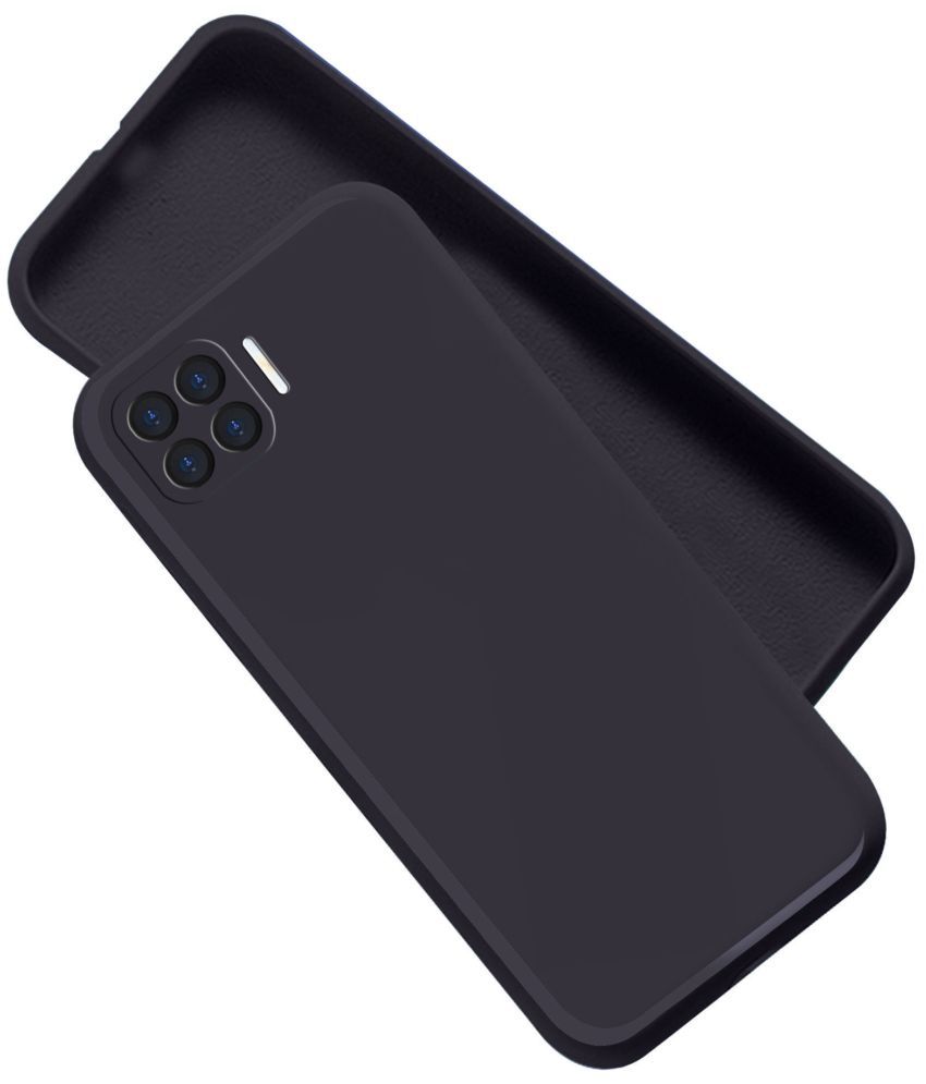     			Artistque - Black Silicon Silicon Soft cases Compatible For Oppo F17 Pro ( Pack of 1 )