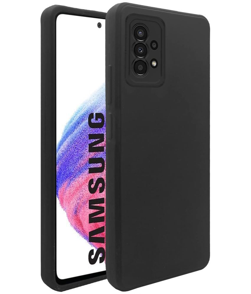     			Doyen Creations - Black Silicon Silicon Soft cases Compatible For Samsung Galaxy A53 5g ( Pack of 1 )