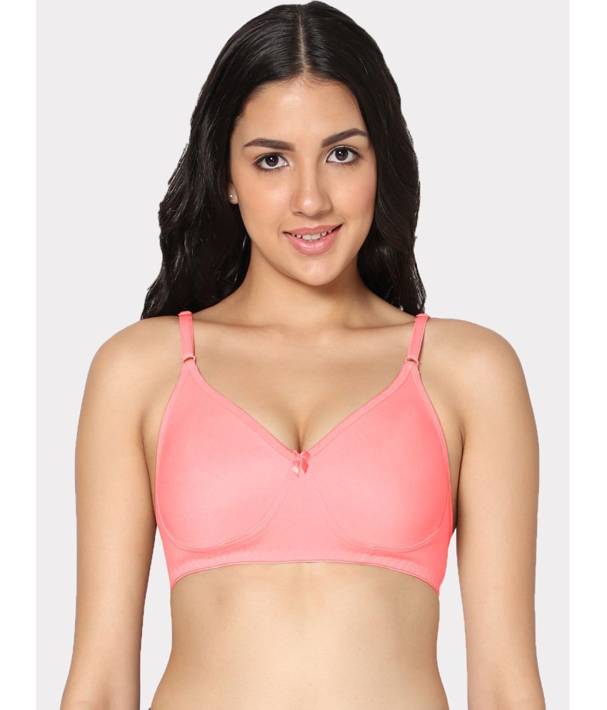     			IN CARE LINGERIE - Pink Cotton Non Padded Women's T-Shirt Bra ( Pack of 1 )