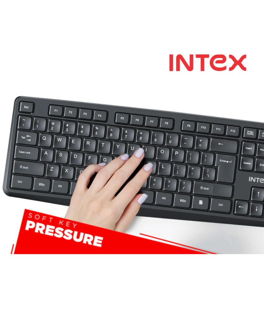 Intex Black USB Wired Keyboard Mouse Combo Buy Intex Black USB