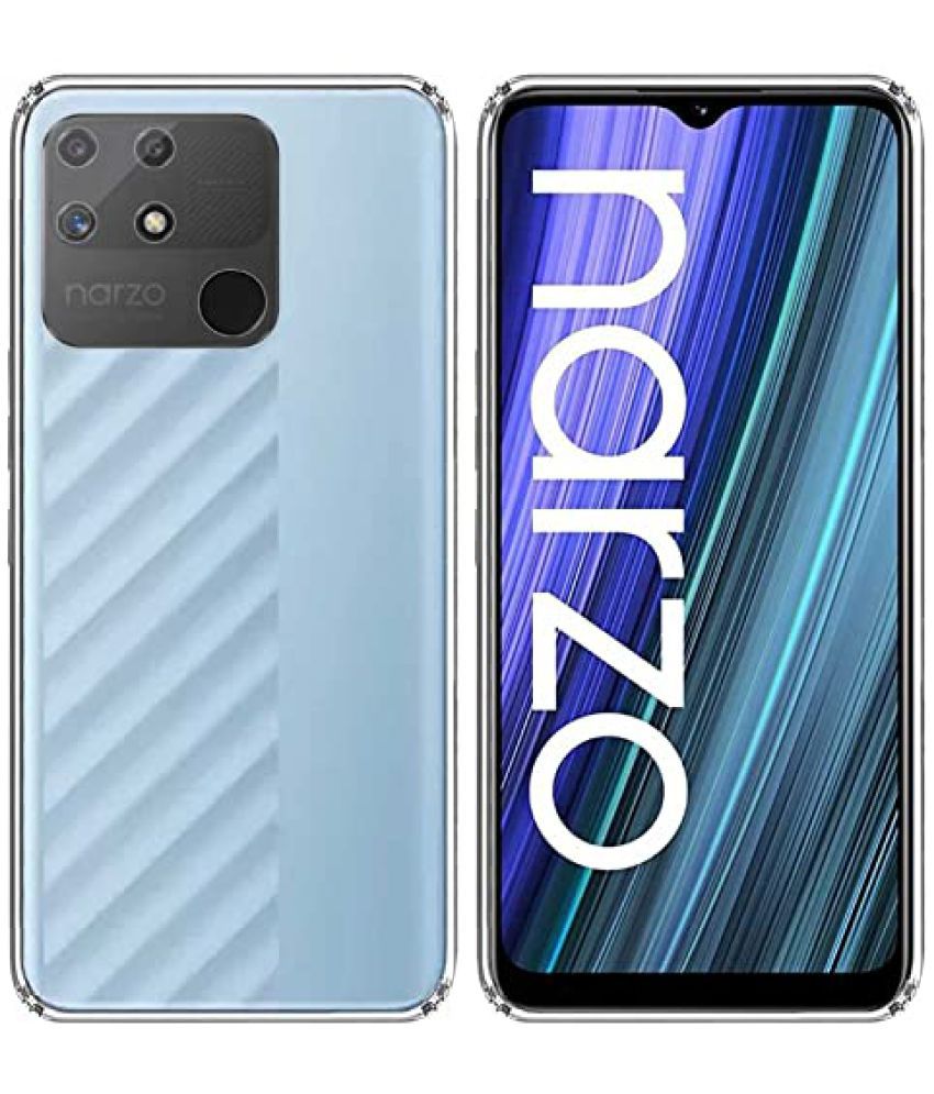     			KOVADO - Transparent Silicon Silicon Soft cases Compatible For Realme Narzo 50A ( Pack of 1 )