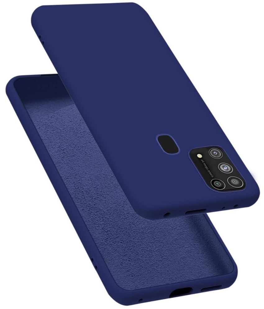     			Kosher Traders - Blue Silicon Silicon Soft cases Compatible For Realme C31 ( Pack of 1 )