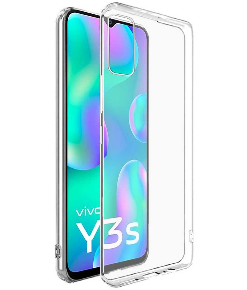     			Kosher Traders - Transparent Silicon Silicon Soft cases Compatible For Vivo Y3s 2021 ( Pack of 1 )