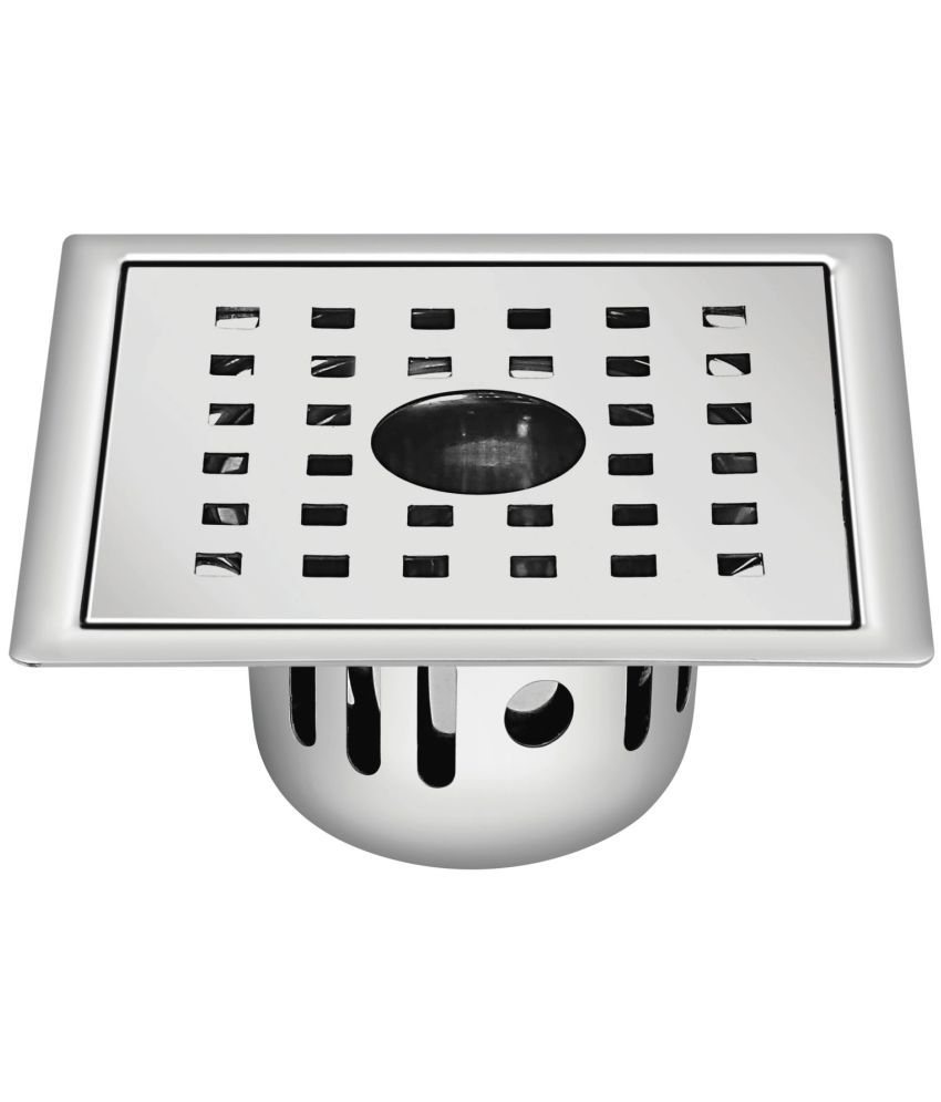     			Sanjay Chilly Square Zoom Golden Series Floor Drain Cockroach Trap/Jali/Grating 153 MM