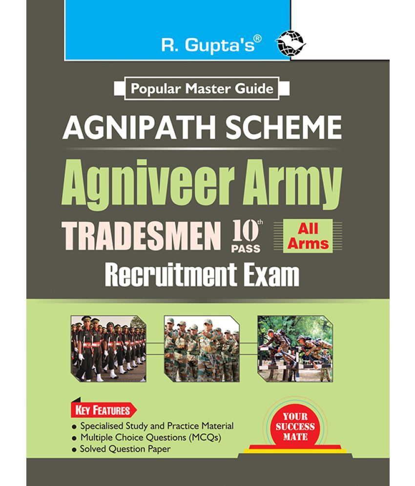     			Agnipath : AGNIVEER ARMY (Tradesmen - 10th Pass) Indian Army Exam Guide