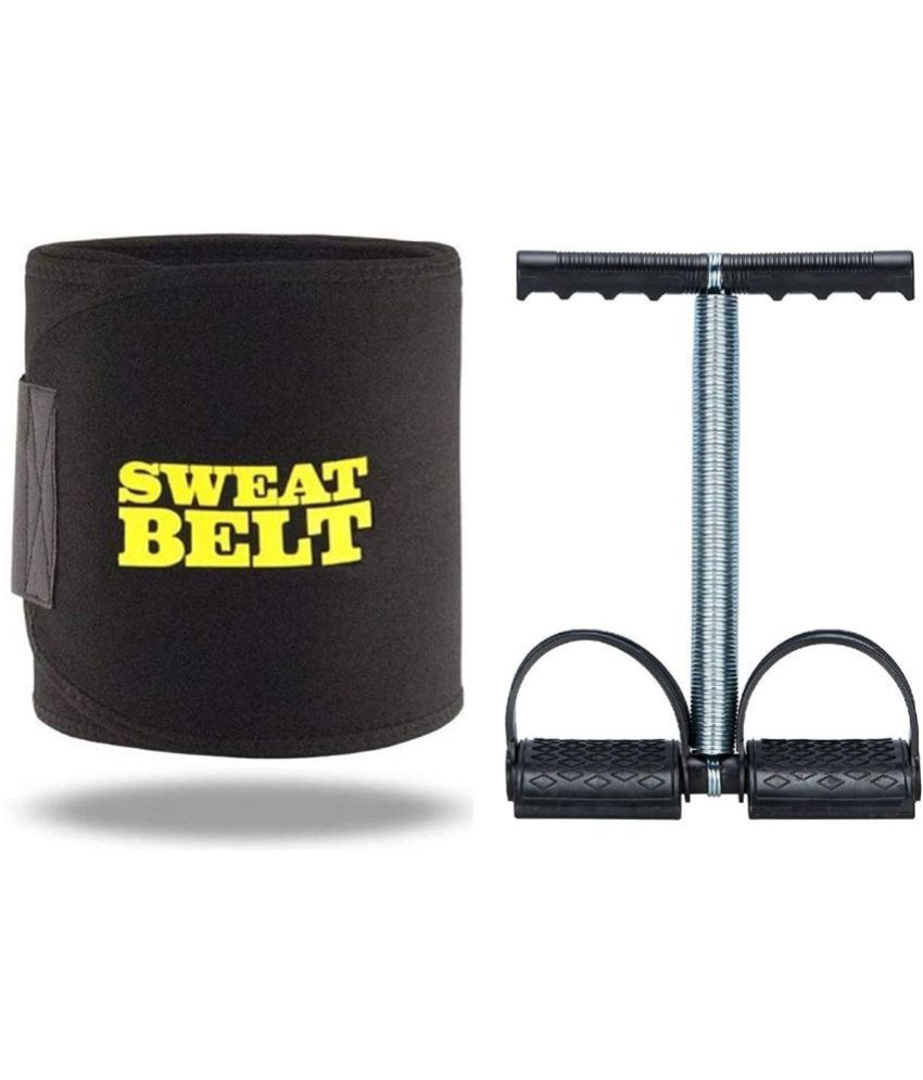     			HORSE FIT  (2 in 1) Belt + Single Spring Tummy Trimmer for Fat Loss, Weight Loss and Tummy Trimming Exercise for Both Men and Women (Free Size)