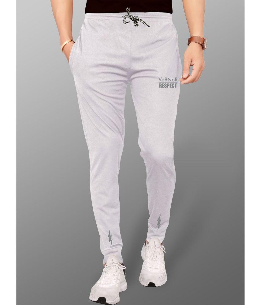 VeBNoR - Light Grey Polyester Men's Trackpants ( Pack of 1 )