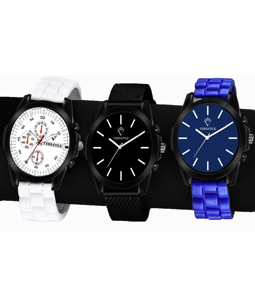     			Versatile - Multicolor Silicon Analog Men's Watch