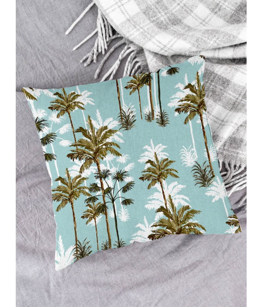     			Houzzcode Single Green Pillow Cover