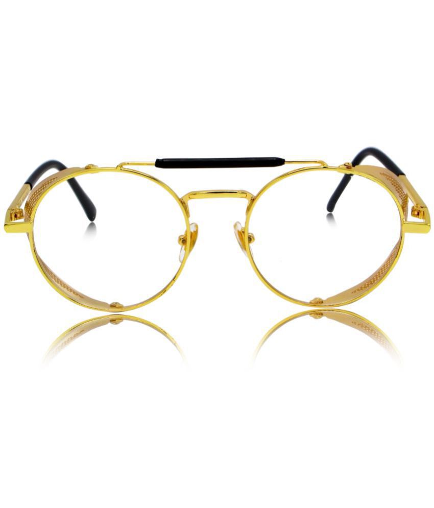 RESIST EYEWEAR - Gold Round Sunglasses ( Pack of 1 )