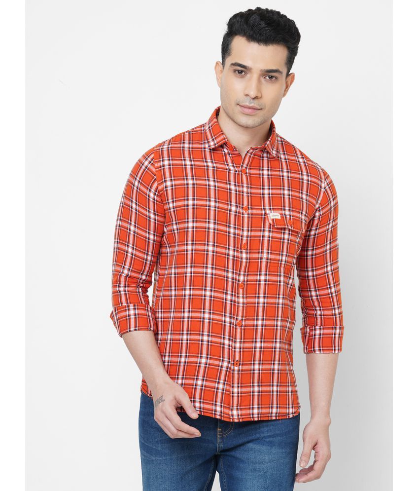     			Solemio - Red Cotton Slim Fit Men's Casual Shirt ( Pack of 1 )