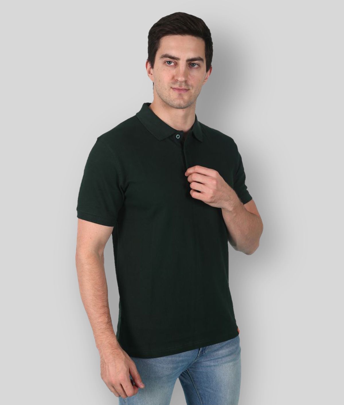 Canjuice GreenCotton Solid Polo T Shirt Single Pack - Buy Canjuice ...