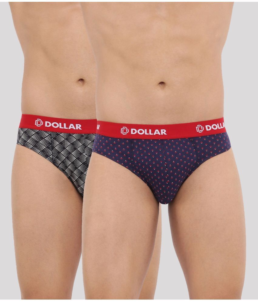     			Pack of 2 Dollar Bigboss Assorted Printed Cotton Blend Men Brief