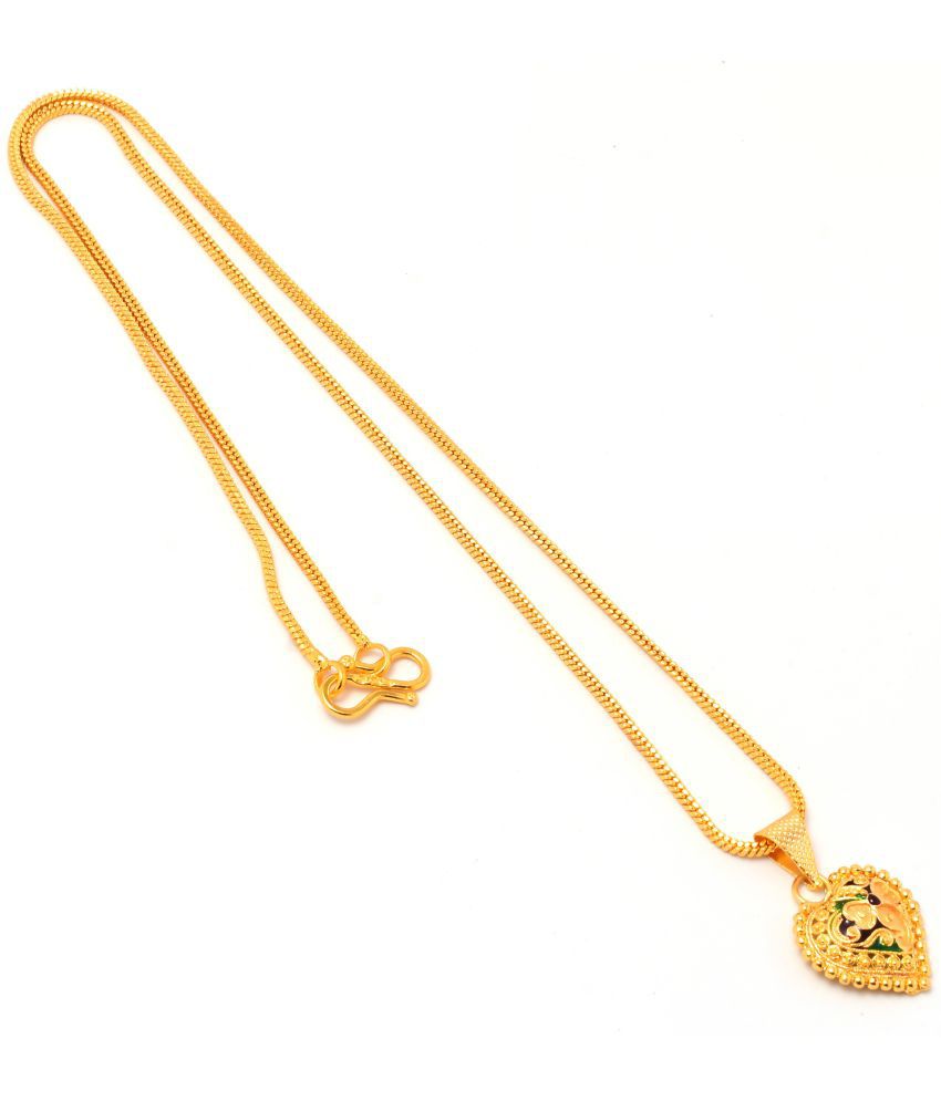     			Jewarhaat - Golden Pendant ( Pack of 1 )