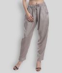 Lee Moda - Light Grey Rayon Regular Fit Women's Casual Pants  ( Pack of 1 )