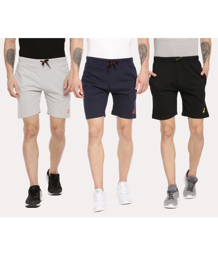     			Ardeur - Multi Cotton Blend Men's Shorts ( Pack of 3 )