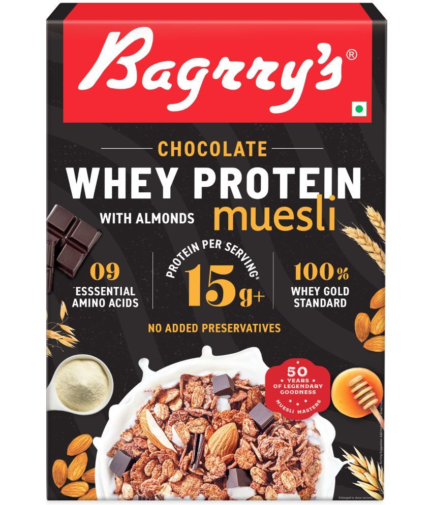 Bagrry's Whey Protein Chocolate Muesli with Almost & Oats 500gm Buy