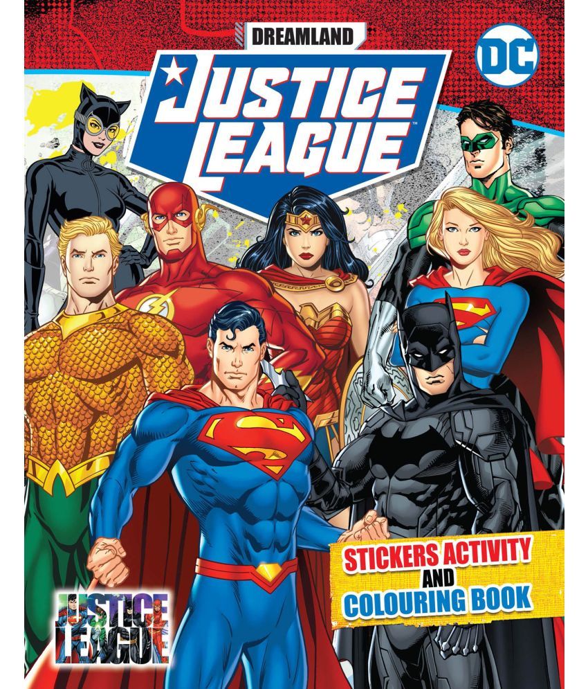     			Justice League Stickers Activity and Colouring Book