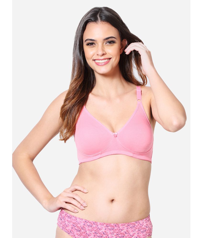     			VStar - Pink Cotton Blend Non Padded Women's T-Shirt Bra ( Pack of 1 )