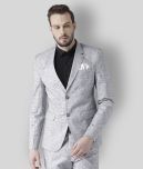 Hangup Grey Solid Formal Blazers