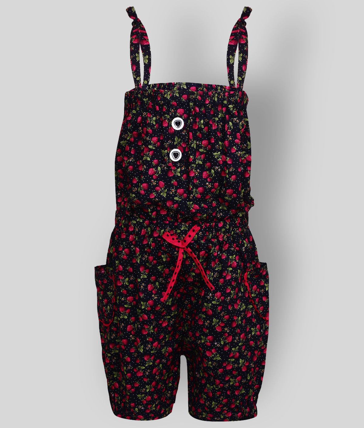     			Cherry Tree - Deep Pink Cotton Girls Jumpsuit ( Pack of 1 )
