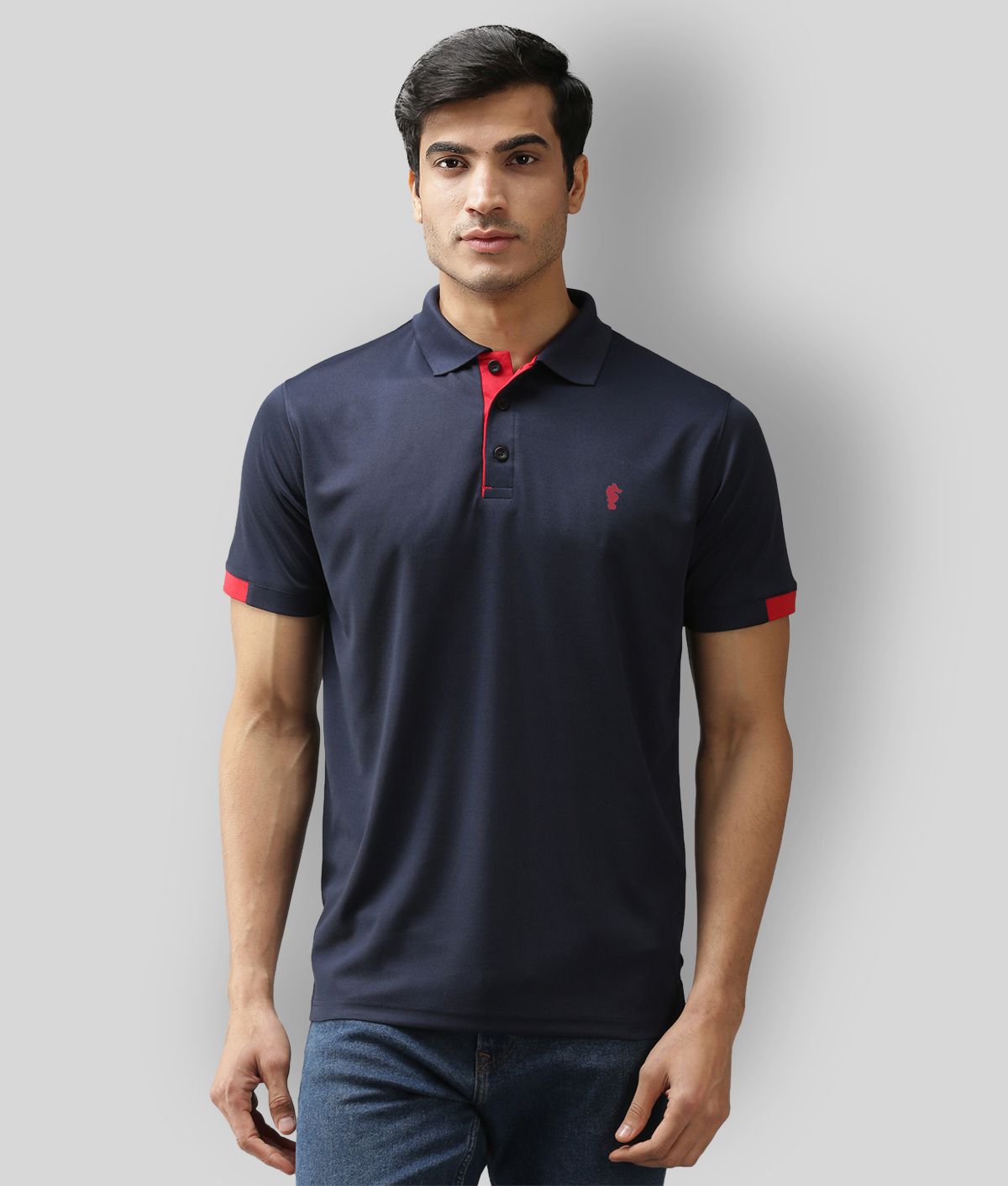     			EPPE - Navy Polyester Regular Fit Men's Sports Polo T-Shirt ( Pack of 1 )