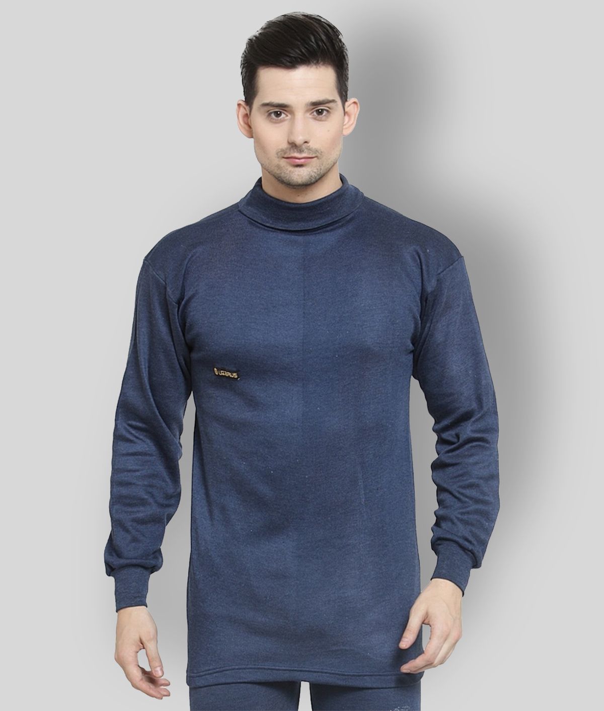     			Uzarus Pack of 1 Cotton Blend Thermal Tops For Men's ( Navy )