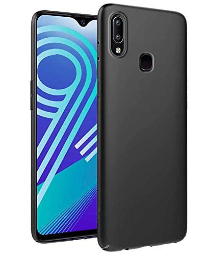     			Doyen Creations - Black Silicon Plain Cases Compatible For Vivo Y91 ( Pack of 1 )