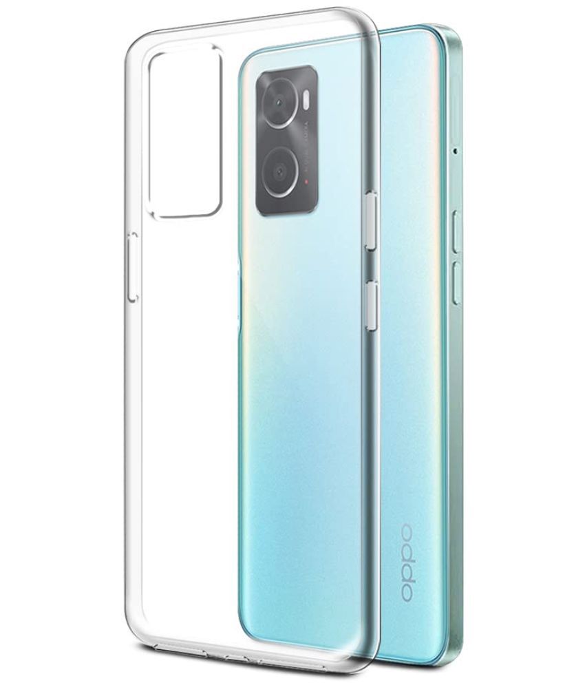     			Kosher Traders - Transparent Silicon Plain Cases Compatible For Oppo A96 ( Pack of 1 )