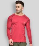 Chkokko - Polyester Regular Fit Rough Red Men's Sports T-Shirt ( Pack of 1 )