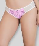 Clovia Cotton Printed Women's Bikini Panties ( Pink )