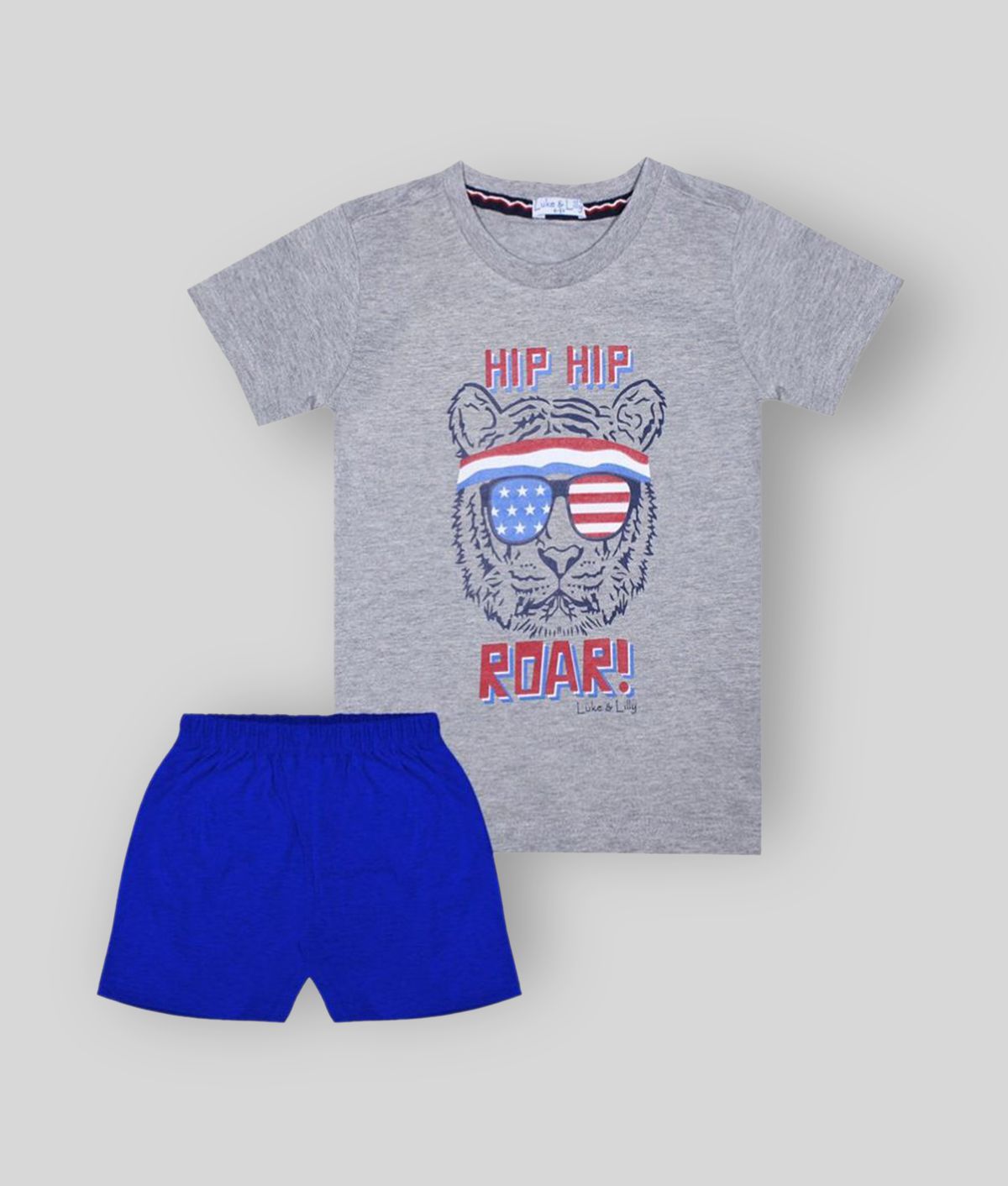 Luke and Lilly - Multi Cotton Boys T-Shirt & Shorts ( Pack of 1 )