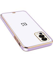 Artistique - Purple Silicon Hybrid Bumper Covers Compatible For Oneplus Nord 2 ( Pack of 1 )