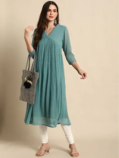 V Neck Kurtis Buy V Neck Kurtis Online at Best Prices in India on