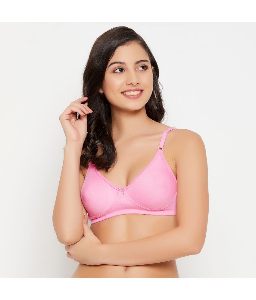     			Clovia Cotton Non Padded Women's T-Shirt Bra ( Pink )