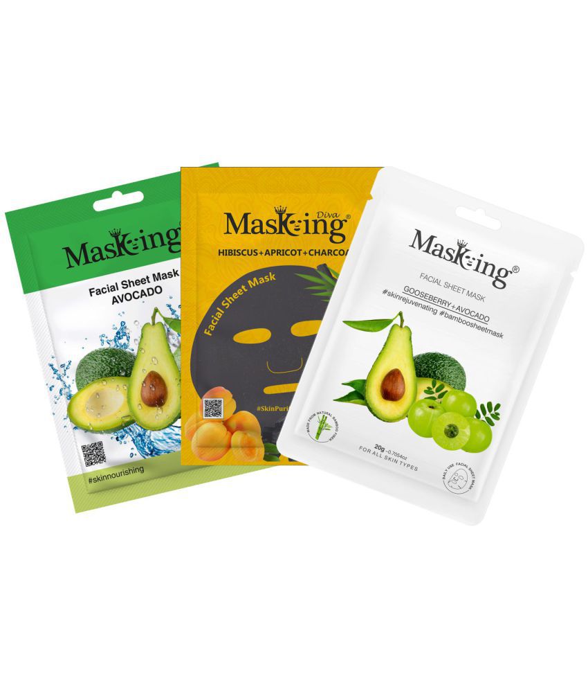     			Masking - Skin Hydrating Sheet Mask for All Skin Type ( Pack of 3 )
