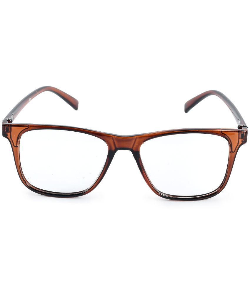     			SAN EYEWEAR - Brown Square Eyeglass Frame ( Pack of 1 )