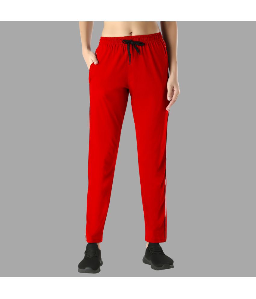     			Diaz - Red Cotton Women's Running Trackpants ( Pack of 1 )