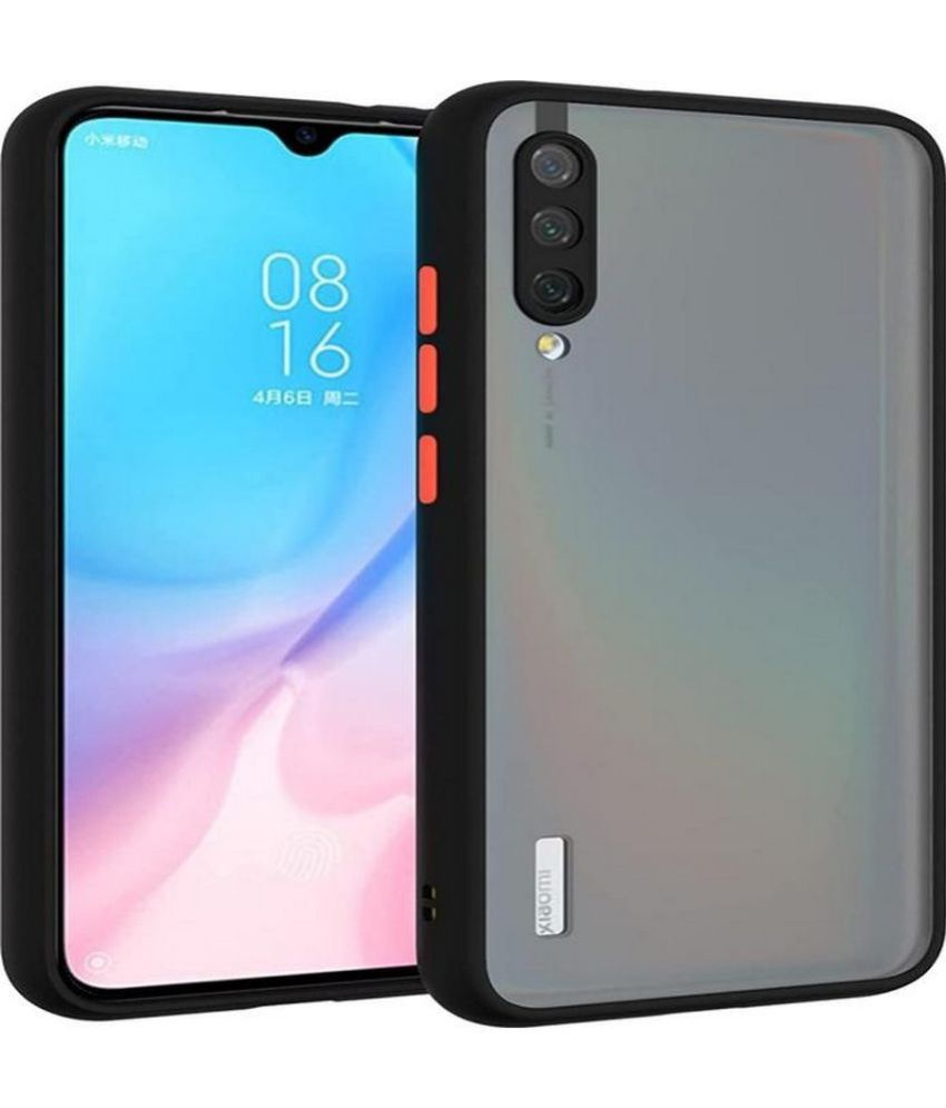     			EASYGEAR - Black TPU Glossy Cases Hybrid Covers Compatible For Xiaomi Mi A3 ( Pack of 1 )