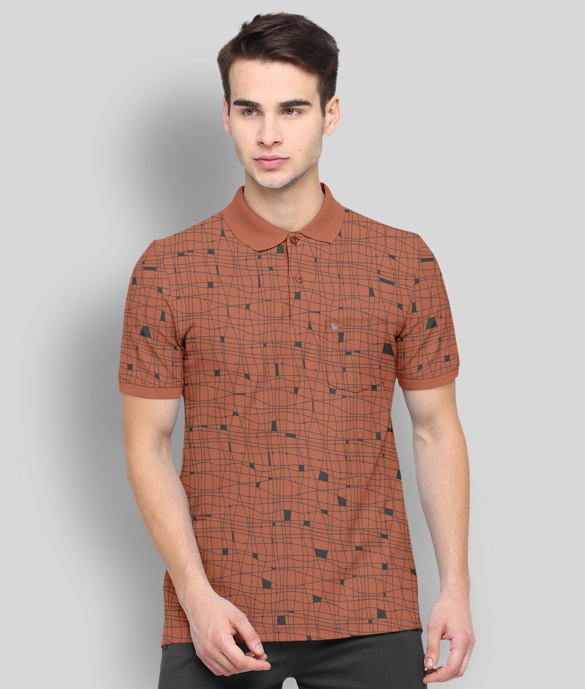     			BULLMER - Brown Cotton Blend Regular Fit Men's Polo T Shirt ( Pack of 1 )