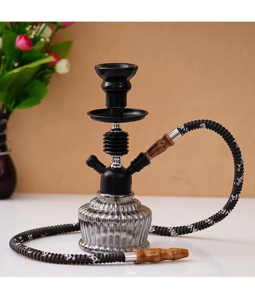 Jaipurcrafts Black 12 Cm Glass Table Hookah Pack Of 1 Buy Jaipurcrafts Black 12 Cm Glass 5243