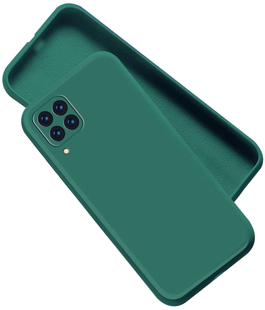     			Kosher Traders - Green Silicon Silicon Soft cases Compatible For Samsung Galaxy A22 4g ( Pack of 1 )