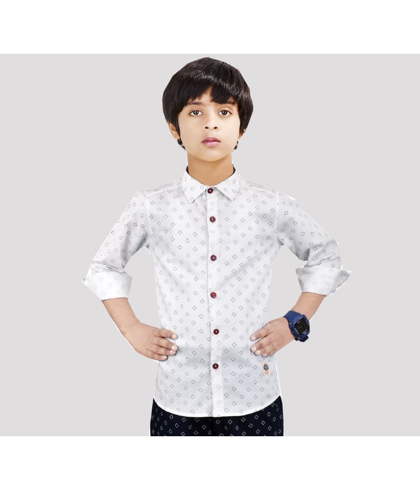     			Made In The Shade 100% Cotton Boys Full Sleeve Shirt