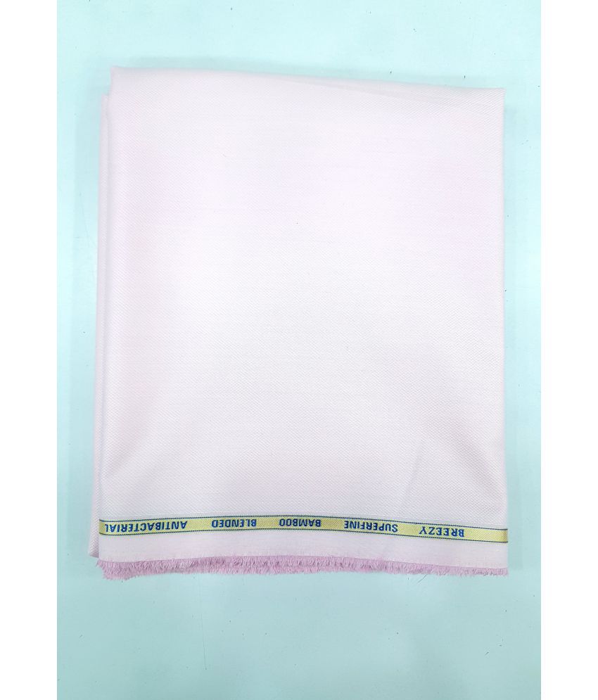 Siyaram - Pink Cotton Blend Men's Unstitched Shirt Piece ( Pack of 1 )