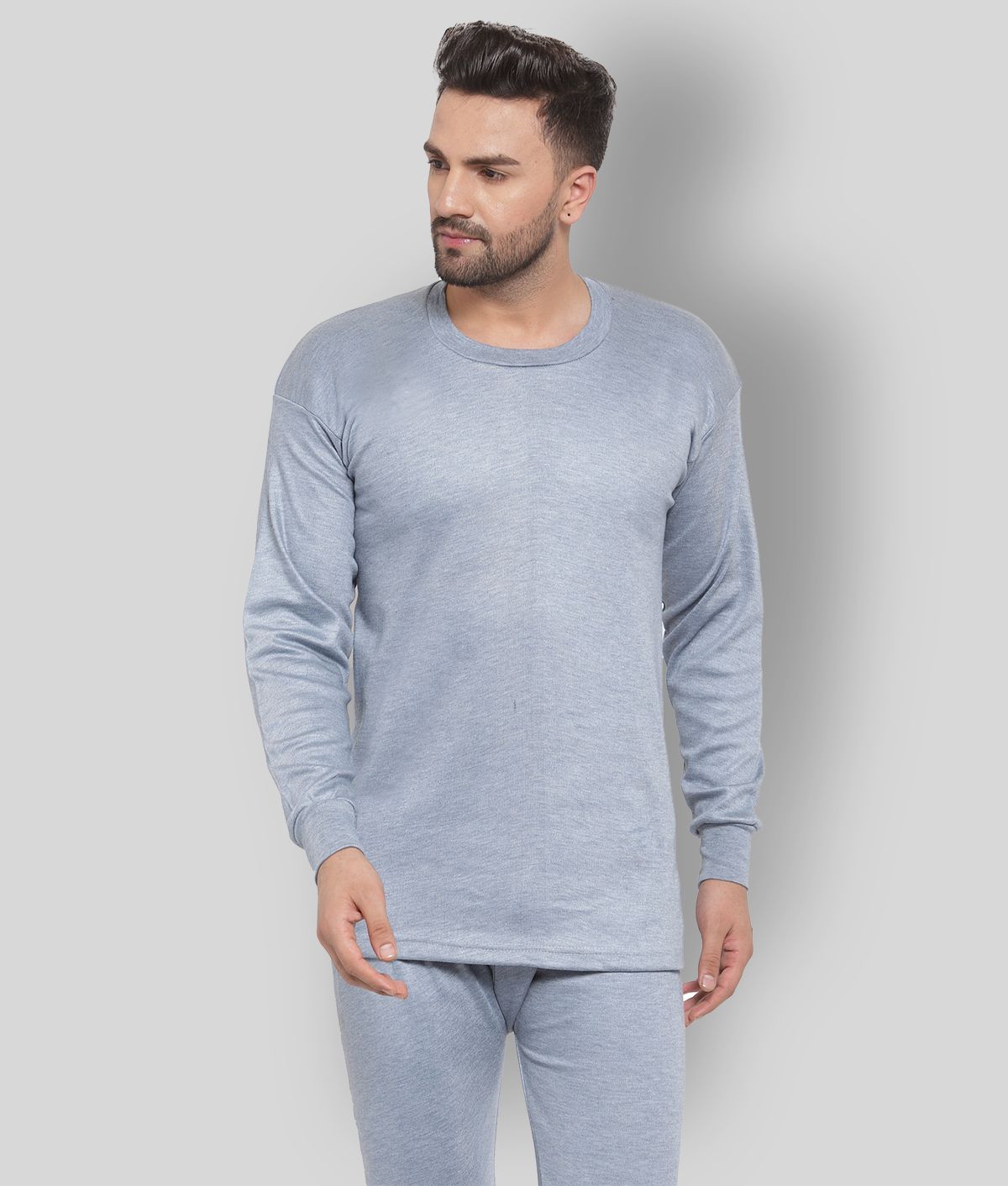     			Uzarus Cotton Blend Men's Thermal Tops ( Blue )